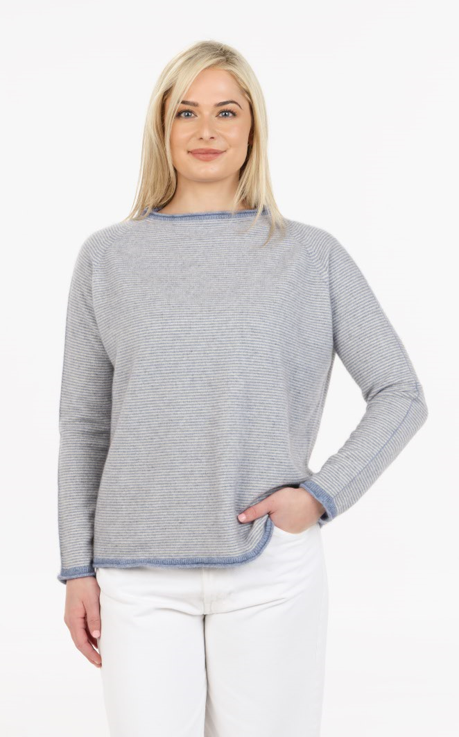Microstripe Sweater