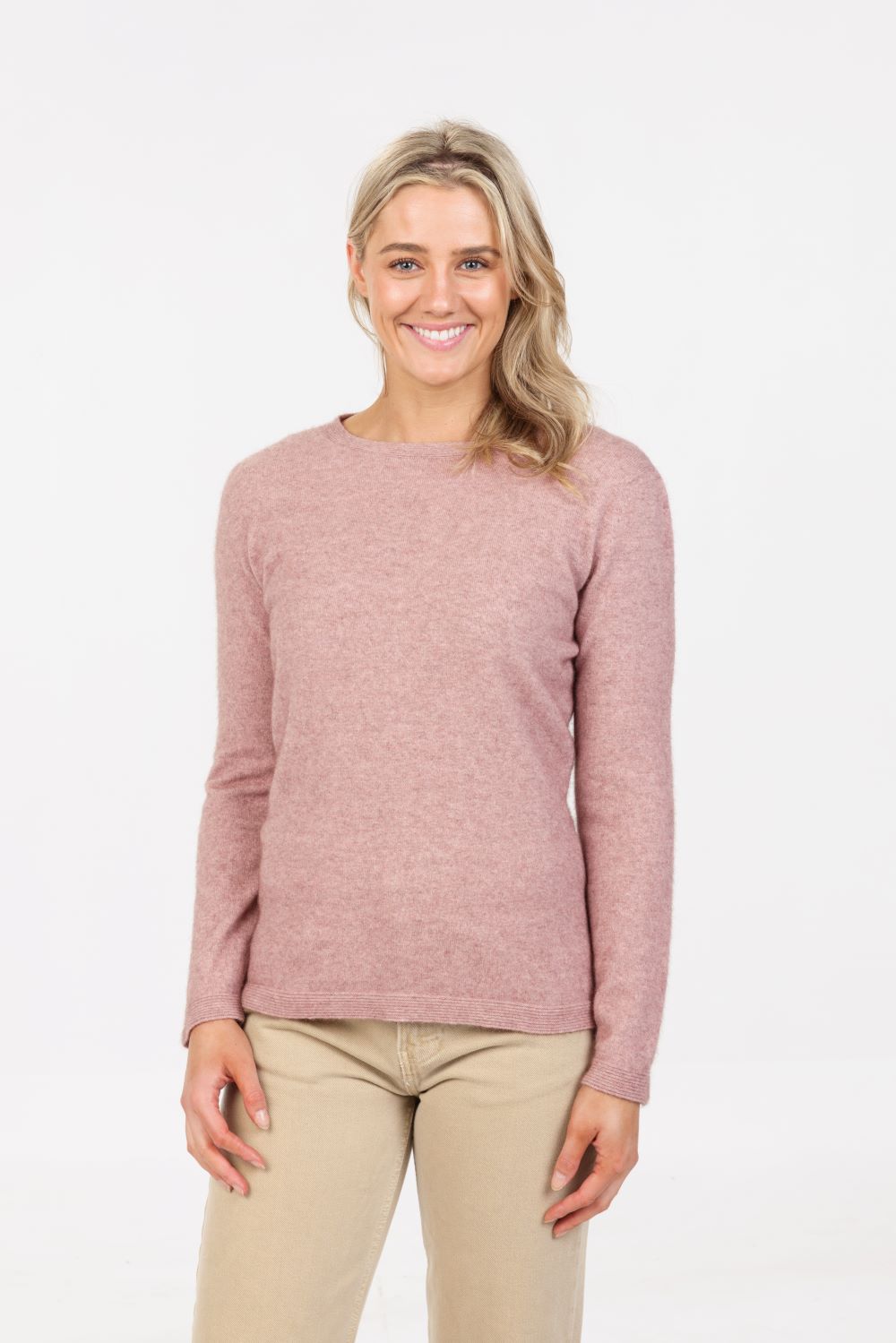 Crew Neck Plain Sweater