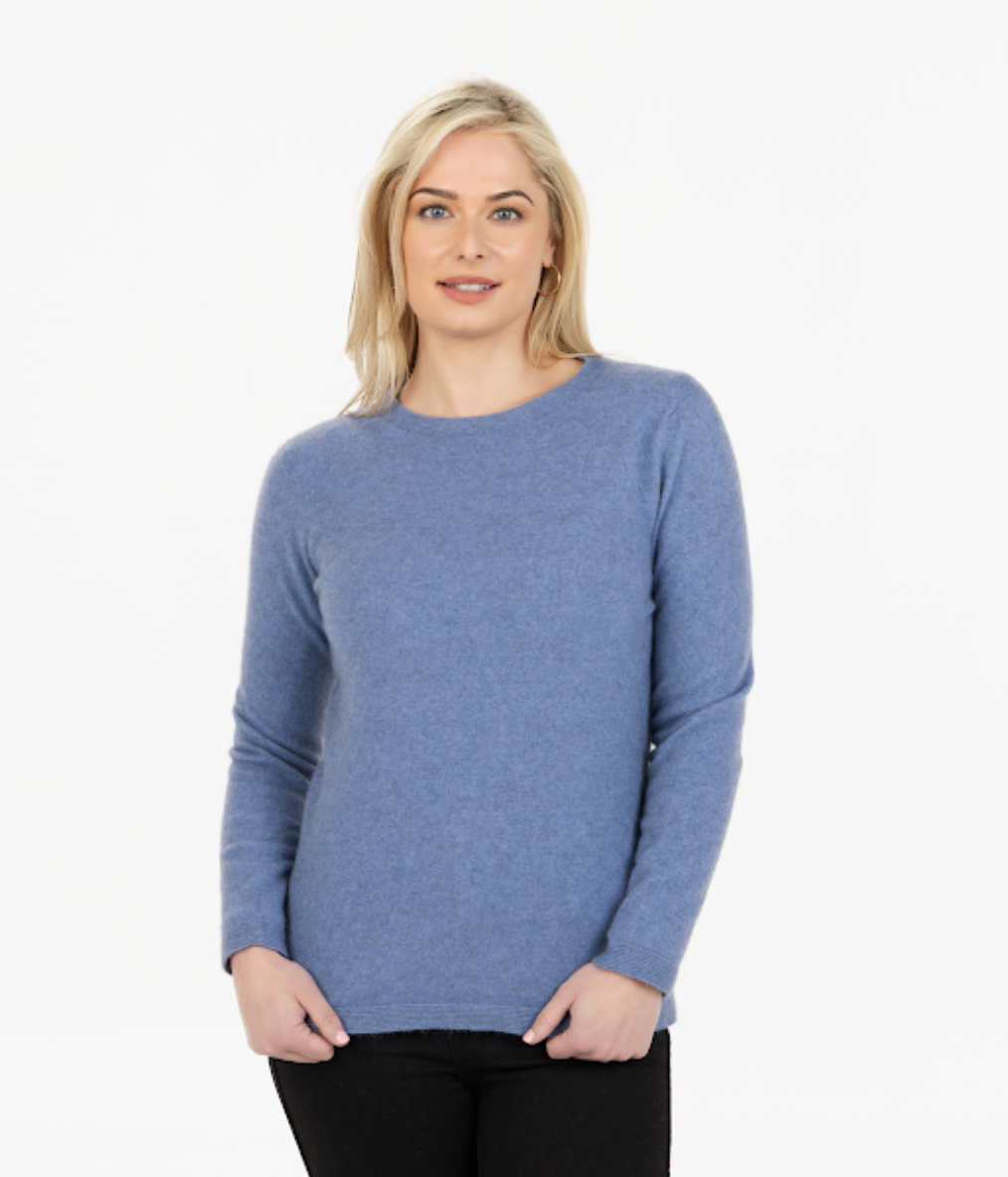 Crew Neck Plain Sweater