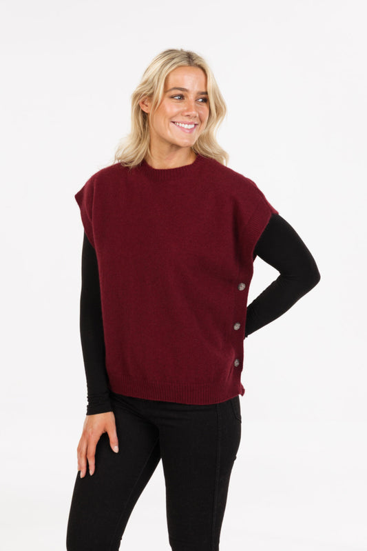 Side Button Vest