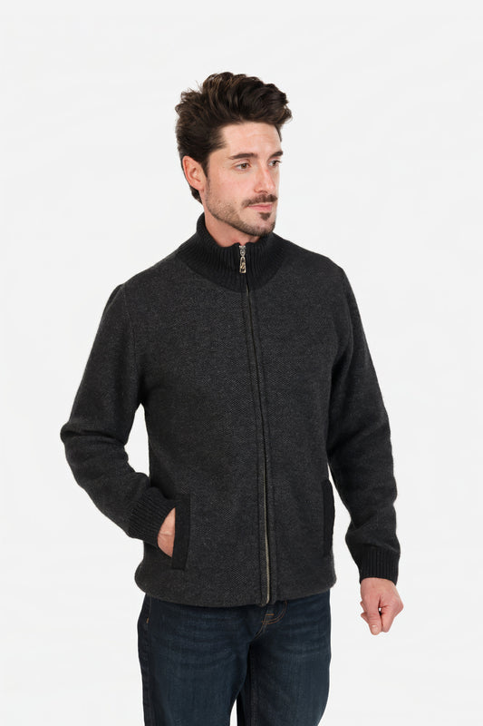 Textured Full Zip Jacket